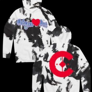 CRAY EAT YOUR HEART OUT TIE DYE HOODIE SIZE 2XL